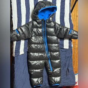 Michael Kors Black Puffer Jacket with Blue Lining